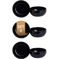Palmer - Schaal - Kom - Bama Blue - 30 cl - 12 cm - Blauw - Stoneware - Bordenset - 6 stuks