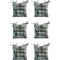 Madison - Zitkussen - Universeel - 6 stuks - 46 x 46cm - Scott - Grijs