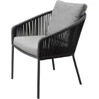 AVH-Collectie Brightling dining tuinstoel antraciet rope