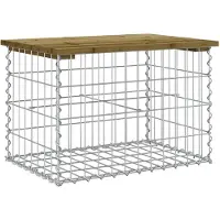 vidaXL Tuinbank schanskorfontwerp 63x44x42 cm geïmpregneerd grenenhout