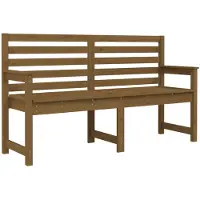 vidaXL Tuinbank 159,5x48x91,5 cm massief grenenhout honingbruin