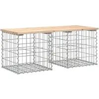 vidaXL Tuinbank Schanskorfontwerp 103x44x42 cm massief grenenhout