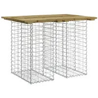 vidaXL Tuintafel schanskorfontwerp 100x70x72 cm geïmpregneerd hout