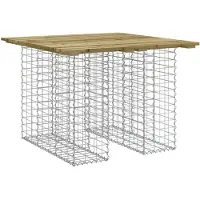 vidaXL Tuintafel schanskorfontwerp 100x102x72 cm geïmpregneerd hout