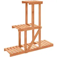 vidaXL Plantenstandaard 81x25x75,5 cm massief vurenhout