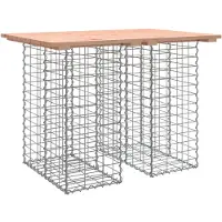 vidaXL Tuintafel Schanskorfontwerp 100x70x72 cm massief grenenhout