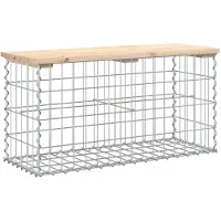vidaXL Tuinbank schanskorfontwerp 83x31,5x42 cm massief grenenhout