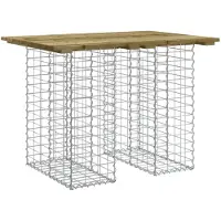 vidaXL Tuintafel schanskorfontwerp 100x70x72 cm geïmpregneerd hout