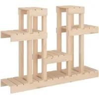 vidaXL Plantenstandaard 104,5x25x77,5 cm massief grenenhout