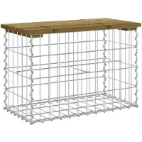 vidaXL Tuinbank schanskorfontwerp 63x31,5x42 cm geïmpregneerd hout
