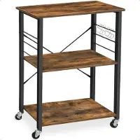 Goliving Keukentrolley – Keukenkast – Keukenrek – Serveerwagen – Keuken Organizer – Modern – 60 x 40 x 89 cm – Bruin