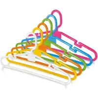 Juypal Hogar Juypal Kledinghangers Montana For Kids - 24x - gekleurd - kunststof - 32,6 cm - Kledinghangers