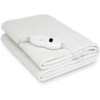 Sinnlein warmteonderdeken, wit, 190 x 80 cm, 3 temperatuurniveaus, wasbaar tot 40 °C