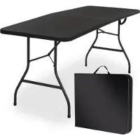Goliving Inklapbare Tafel – Campingtafel – 180 x 70 x 74 cm – Zwart