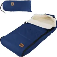 ECD-Germany Baby Voetenzak 94x48x10 cm Blauw Polyester Joyz