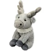 Imware Inware pluche eland rendier knuffeldier - grijs - staand - 20 cm - Knuffeldier