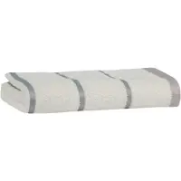 Carl Ross Saunahanddoek 17300 off white/silver 70x200