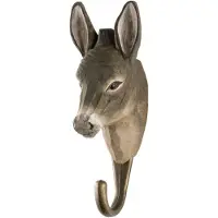 Wildlife Garden Met De Hand Gesneden Haak Ezel - Haken en hangers Hout - WG518