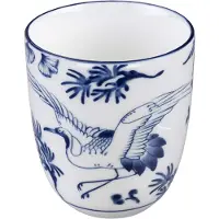 Tokyo Design Studio Flora Japonica Theekopje 17 Cl Crane - Theekopjes Porselein Blue - 16726