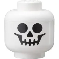LEGO Opbergbox Hoofd Skelet Klein Wit