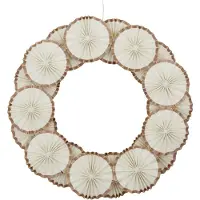 House Doctor Rosette Wreath Ø34 Cm Off-white - Kerstversiering Katoen Offwhite - 202742022