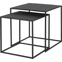 Blomus Bijzettafel Fera Black (set van 2)