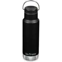 Klean Kanteen Insulated Classic Loop Cap 355ml Bottle Zwart