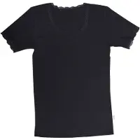 Joha - Women's T-Shirt 70403 - Merino-ondergoed XS, zwart