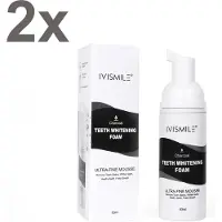 IVISMILE - Ultra Fine - Houtskool Tandpasta Schuim - Teeth Whitening Charcoal Foam - 50ml - DUOPAK