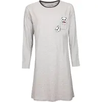 Temptation Dames Bigshirt - Panda Print - Grijs - Maat L
