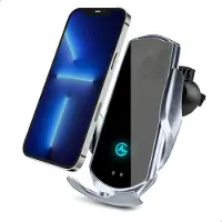 AG AG130/V2 Telefoonhouder met Draadloze Oplader Auto -Telefoonhouders auto- Sensor detectie- Ventilatierooster- Autohouder - GSM Houder Zwart
