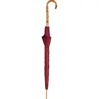 Classic Canes Paraplu - Bamboe handvat - 90 cm lang - Doorsnede doek 100 cm - Polyesterdoek - 8 baleinen - Bordeauxrood