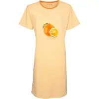 Temptation Dames Nachthemd - Bigshirt - Licht Oranje - Maat M