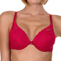 Lisca Rode push-up bh Evelyn met beugel | Maat 90