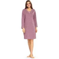 Comtessa Nachthemd 'Grape Bellevue' - Lange Mouw - Maat 52