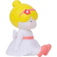 A Little Lovely Company nachtlamp Feetje 13,4 cm geel/wit