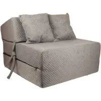 Viking Choice Opvouwbaar matras met kussens - 70x200x15cm - logeermatras - grijs