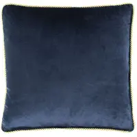 Mars & More kussen fluweel goud navy 45x45cm