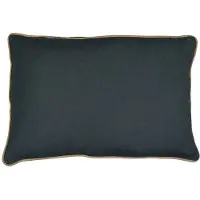 Mars & More kussen donkergrijs met jute bies 40x60cm*