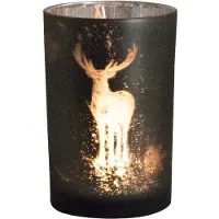 Mars & More windlicht hert groen large 18cm