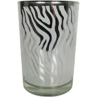 Mars & More windlicht zilver abstract large 18cm*