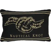 Mars & More gobelin kussen antraciet nautical knot 30x45cm*