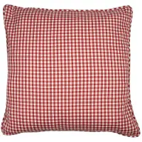 Mars & More kussen katoen rood ruit 55x55cm