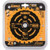 DeWalt EXTREME Framing Serie - Cirkelzaagblad - 165mm - 24 Tanden - C3 Carbide