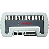 Bosch 2608522130 Bitset 12-delig Plat, Kruiskop Phillips, Kruiskop Pozidriv, Binnen-zesrond (TX)