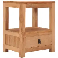 vidaXL Nachtkastje 40x30x50 cm massief teakhout