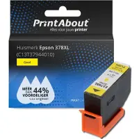 PrintAbout Inktcartridge 378XL (C13T37944010) Geel Hoge capaciteit geschikt voor Epson
