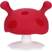 Mombella Bijtring Mushroom - donkerrood- 3m+ Rood