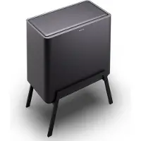 Klarstein Yuma afvalbak - 40 Liter - Inclusief compostemmer - Pootjes - Geurfilter - Zwart