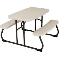 Lifetime Kindertafel Crème Opvouwbaar - Picknickset - Creme